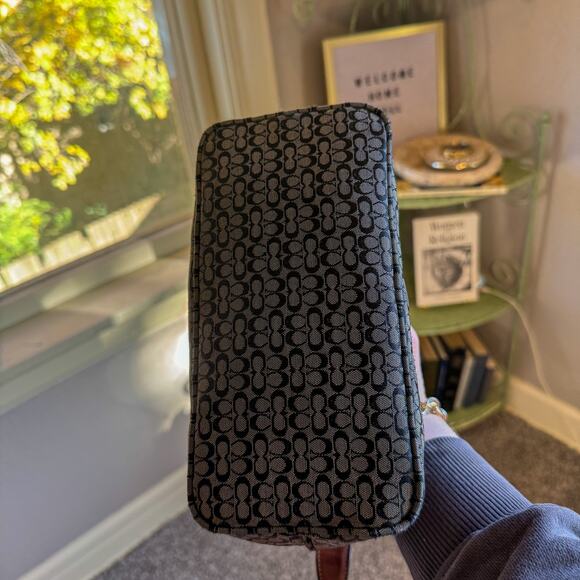 🖤 COACH Signature C Mini Baguette Purse | Y2K Monogram Shoulder Bag 6332 - Picture 3 of 6